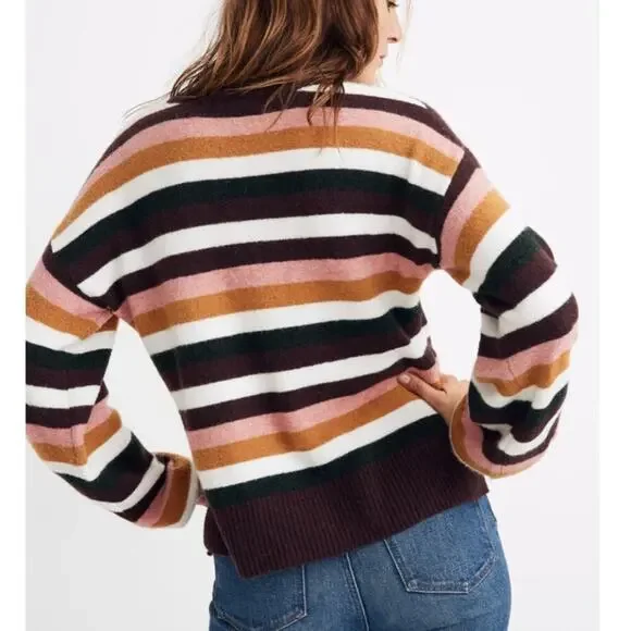 Madewell Striped Payton Pullover Sweater in Coziest Yarn - Picture 2 of 10